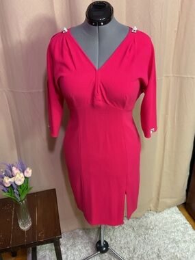 Rickie Freeman / Teri Jon Pink Sheath Dress